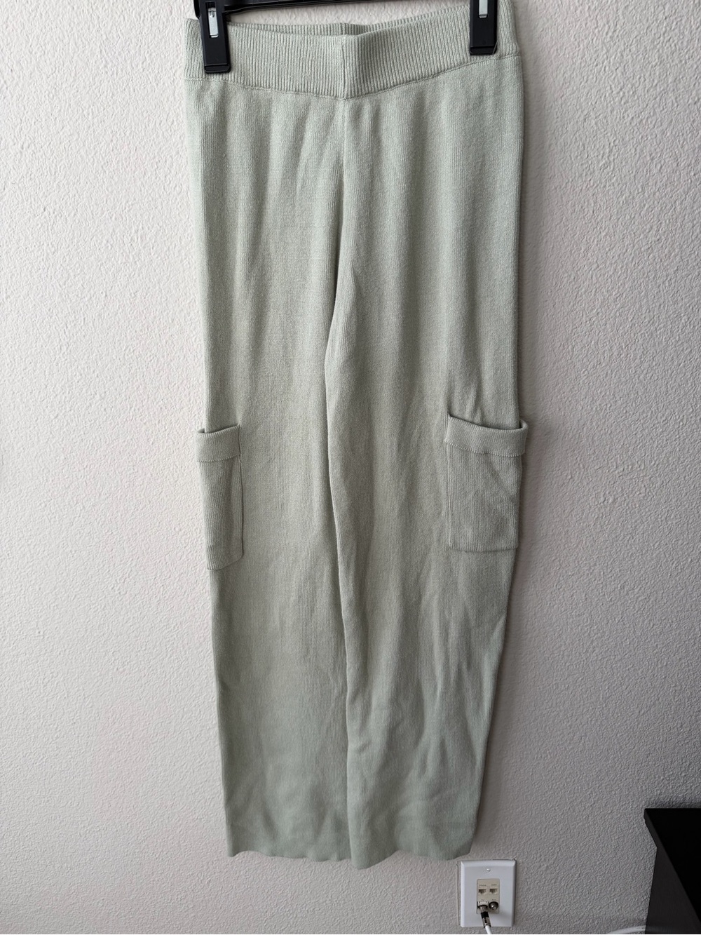 Sincerely Jules Light Sage Cargo Knit Pants